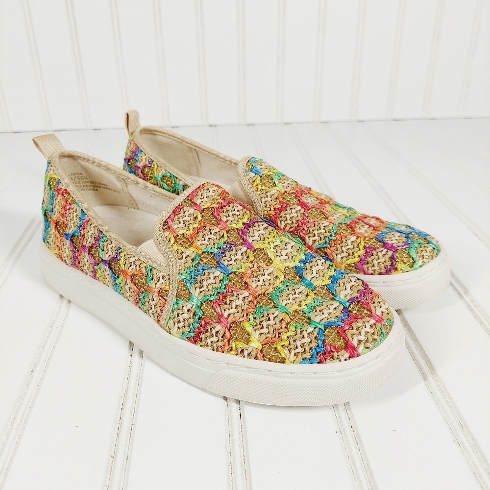 Kelly & Katie Lenna Rainbow Woven Sneakers A 782 - Picture 5 of 14